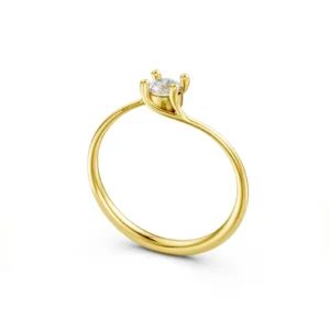 solitário drop diamante 25 pts